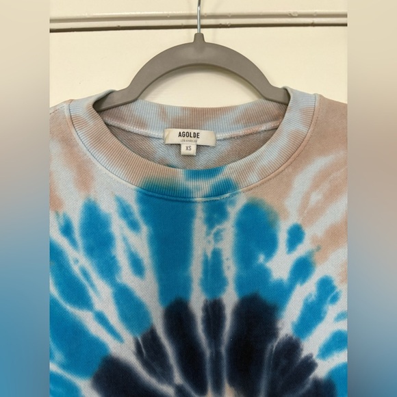 Agolde Tie Dye Balloons Sleeve Sweatshirt size xs - Picture 5 of 5